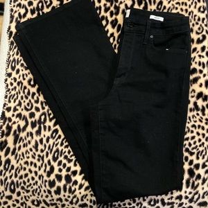 Black boot cut jeans